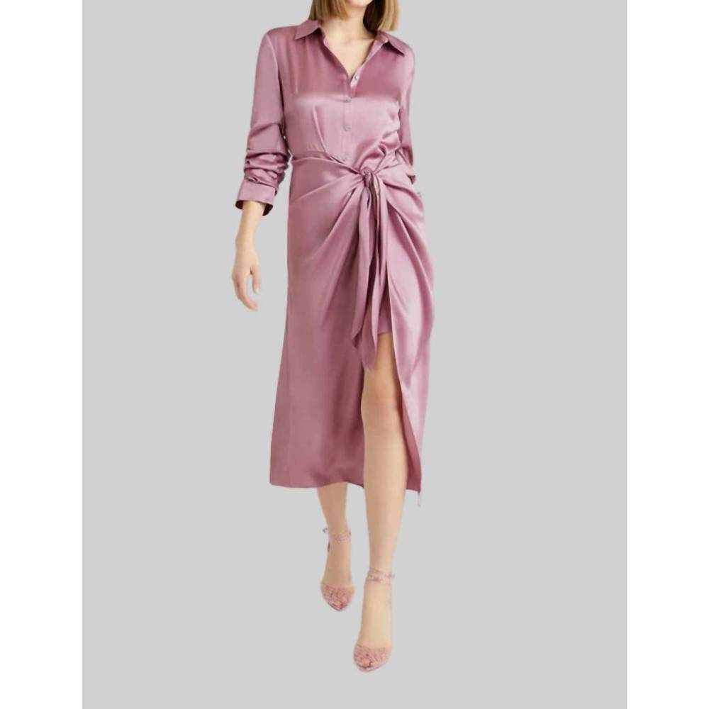 NEW CINQ A SEPT jacey midi dress in warm mauve